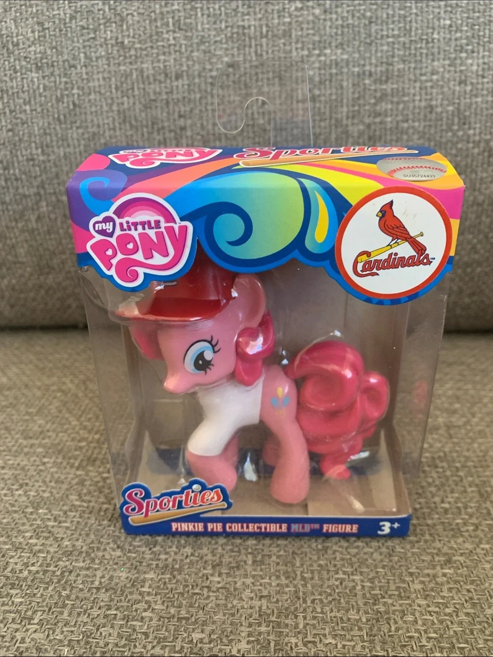 My Little Pony Sporties Pinkie Pie Collectible MLB Figure St. Louis Cardinals
